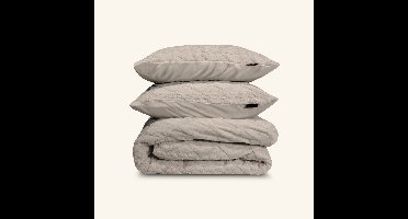 Zydante Dekbedovertrek Set 140x200/220 cm - met 1 kussensloop - Jacquard Teddy Stone