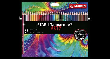 Kleurpotloden STABILO 1636 aquacolor Arty assorti etui à 36 stuks
