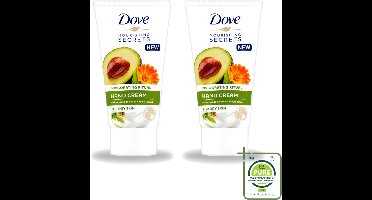 2 x Dove Nourishing Secrets - Handcrème - Avocado olie & Goudsbloem extract - Droge huid -75 ml - Grootverpakking - Vaatwasstrips - Handcrème - Avocado-olie - Goudsbloemextract - Hydratatie - Droge Handen