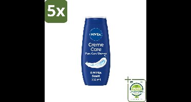 5 x Nivea - Douche Crème - Beschermend - Unieke Nivea Crème Geur - 250 ml - Grootverpakking - Vaatwasstrips - Douchecrème - Huidbescherming - Verzorgende Crème - Hydraterende Crème - NIVEA Geur