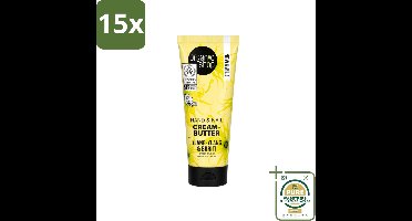 15 x Organic Shop - Ylang-Ylang & Buriti Hand & Nail Cream - Verzachtend en Herstellend - 75 ml - Wasstrips - Handcrème - Nagelcrème - Ylang-ylang - Buriti - Natuurlijke Handcrème