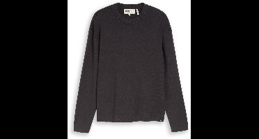 Tom Tailor Denim - Basic gebreide trui met ronde hals - Maat L - coal grey