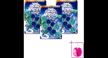 3 x Witte Reus - Toiletblok - Blauw Actief Eucalyptus - 2 Toiletblokken - Bulkverpakking - Toiletblok - Douchemop - Toilet reinigen