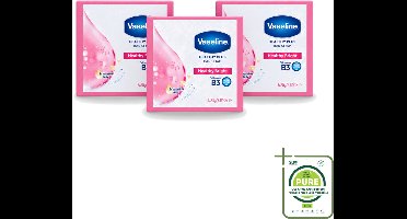 3 x Vaseline - Healthy Bright - Zeeptablet - Reinigend & Verzorgend - 3x75 ml - Grootverpakking - Vaatwasstrips - Zeep - Huidverzorging - Reiniging - Gezondheid - Handen