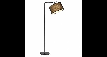 Mura Vloerlamp - Staande Lamp - Leeslamp - Staanlamp - Sfeerlamp - 180 Graden Draaibare Lampkop - Stoffen Kap - Excl. Lamp