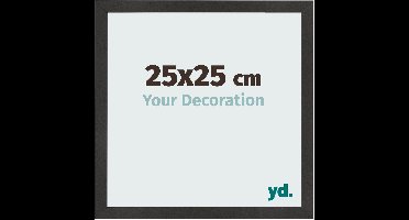 Your Decoration - Fotolijst 25x25 cm - MDF - Zwart Mat - Bologna