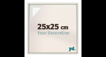 yd, Baklijst 25x25 cm Wit Mat - Lijst voor Canvasdoek - MDF Lyon