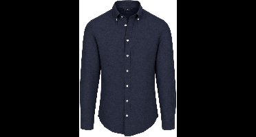 Steppin' Out Overhemd Twill Donkerblauw (navy) - Maat XXL - Heren - Casual Shirt