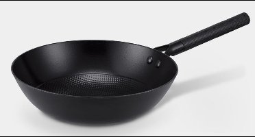 Brabantia Patron Wokpan Ø 28 cm – Duurzame Pan met Luxe Design Handgreep - 100% PFAS Vrij – Keramische Antiaanbaklaag - Inductie Wokpan – Zwart