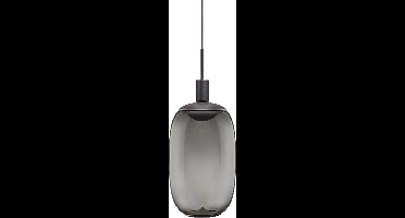 LEDVANCE Vintage hanglamp, donkergrijs, individuele verlichtingsscenario's, edelstaal, ideaal voor woonkamers, modern ontwerp, vintage-uitstraling, 2m textielkabel, 100 mm diameter, eenvoudige inst.