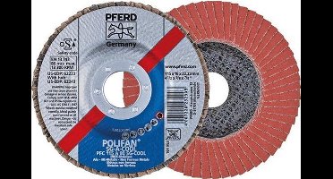 PFERD Lamellenschijf POLIFAN A-COOL SG INOX+ALU Ø 125 mm korrel A-60 vlak - 67656125