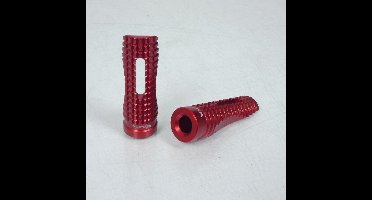 Paar voetsteunen Vparts voor motor 050000700.NG40 rood Nieuw
