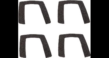 Ergotec Stickers Schuurpapier Voor Pedalen-ep-f 4 Stuks Zwart