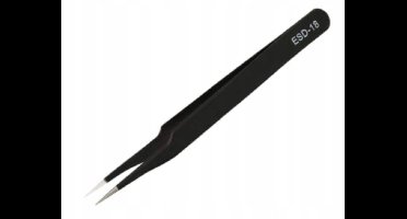 Antistatische Pincet ESD-18 124mm - Precisie voor Elektronica