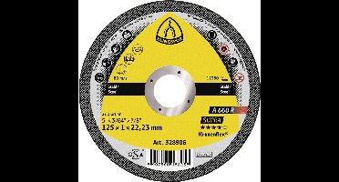 Klingspor 328906 Doorslijpschijf recht 125 mm 25 stuk(s) RVS