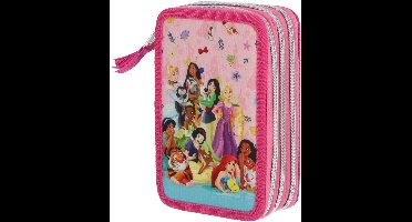 Disney Princess Gevuld etui - 44-delig - Voor school - Roze