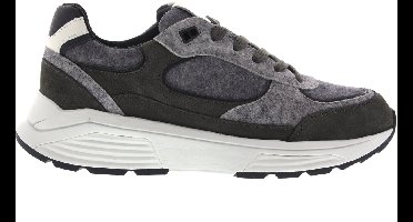 Heren Veterschoenen Xsensible Manhattan Darkgrey Combi H Antraciet - Maat 45