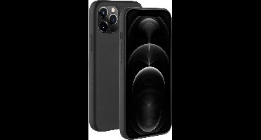 BeHello iPhone 12 / 12 Pro Liquid Silicone Case Zwart