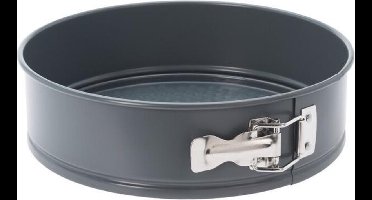 Taart bakvorm/springvorm met anti-aanbak laag Antraciet 24 cm