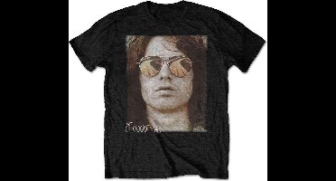 The Doors Heren Tshirt -2XL- Jim Face Zwart