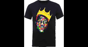 Biggie Smalls - Crown Heren T-shirt - M - Zwart