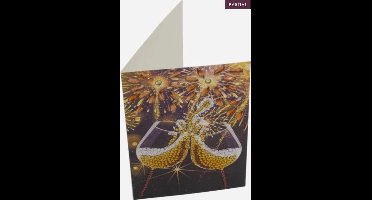 Crystal Card Kit | Diamond painting Champagne Celebration