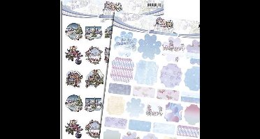 Mini's - Colourful Christmas 3D-Knipvellen by Yvonne Creations