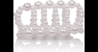 Basic Essentials Pearl Ring - Penissleeve - Parelmoer - Large - Ø 40 mm