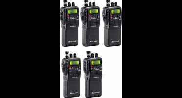 Set van 5 Midland Alan 42DS 27mc Portofoons 4 Watt FM/AM