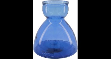 Dijk Natural Collections-Vaas gerecycled glas-Blauw-21.5x23