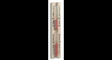 TFA Sauna timer/wekker - waterdicht - 15 min - zandloper - berkenhout - 29 cm
