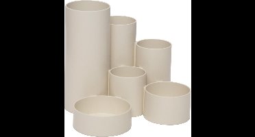 MAULtubo pennenbak, 6 vaks, Ø 15 x 12,5 cm, voor 85% uit gerecycleerd PS, wit 12 stuks