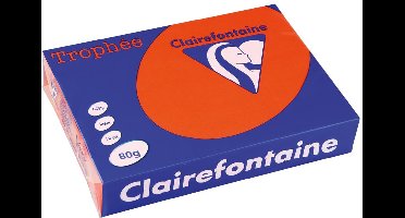 Clairefontaine Trophée Intens, gekleurd papier, A4, 80 g, 500 vel, kardinaal rood