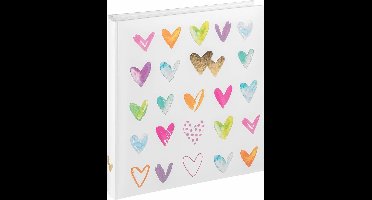 Walther Book of Love - Huwelijksalbum - 28 x 30,5 cm - 50 pagina's - Wit met Rood en Gouden opdruk