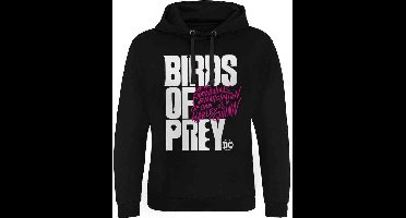 DC Comics Harley Quinn Hoodie/trui -M- Birds Of Prey - Logo Zwart