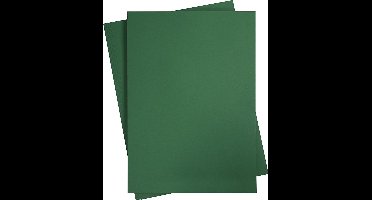 Gekleurd Karton, A2 420x594mm donkergroen, 10 vel | Knutselkarton