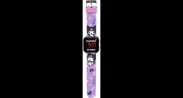 Kuromi Led-klok Paars