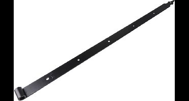 Starx Duimheng Rustica - Poortbeslag voor Duim 16 mm - Lengte 100 cm - Geschikt voor Zware Poorten en Hekken - Materiaal Staal - Kleur Zwart - Stevig Scharnier - 2 Jaar Garantie