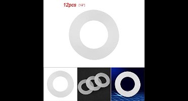 KARZO - 12 Stuks Silicone O-Ringen Wit - Lekvrije Sealing Ringen voor Slangen, Kranen en Spuiters