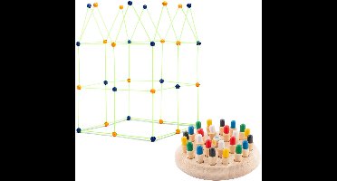 Pack Houten Memory Schaken en Bouwpakket voor kinderen InnovaGoods
