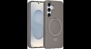 TUNIQ telefoonhoesje voor Samsung Galaxy S25 - MagSafe met ringstand - Titaniumgrijs