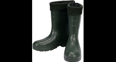 Natrix EVA Korte Regenlaarzen - Ultra Lichtgewicht & Thermisch Geïsoleerd - Waterdichte Rubberlaarzen voor Tuin & Huishouden - Enkellaarzen Hoogte 27 cm - Maat 41 / Voetlengte 26.5 cm - Zwarte Tuinlaarzen (Categorie I)