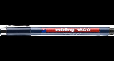 Edding 1800 Zwarte Profipen 0.7mm Fineliner