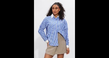 Moves Rhonie Shirt 4626 Dames - Jurken - Blauw - Maat 36