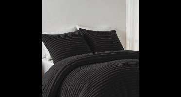 Zydante Dekbedovertrek Set 200x220 cm - Teddy Rib - Dekbedhoes met 2 Kussenslopen - Vulcan