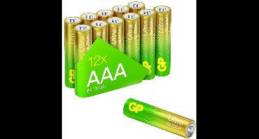 GP Ultra AAA batterij (potlood) Alkaline 1.5 V 12 stuk(s)