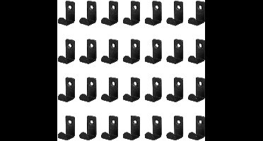 Boraboi® Wanddisplay voor Vinylplaten - Set van 28 Stuks, Metalen Houder voor Album en CD's, Inclusief Bevestigingsschroeven, Zwart