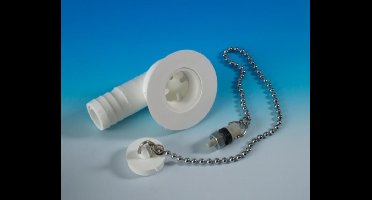 Afvoerplug Vlak Haaks 19mm Compleet