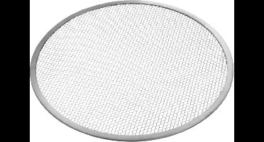HENDI Pizzaplaat aluminium Ø600 mm met gaasbodem voor pizza bakken