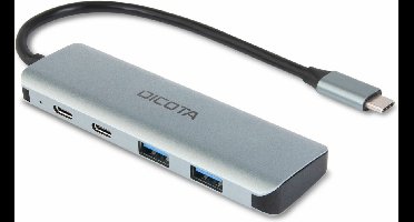 DICOTA D32061 interface hub USB Type-C 10000 Mbit/s Zilver
